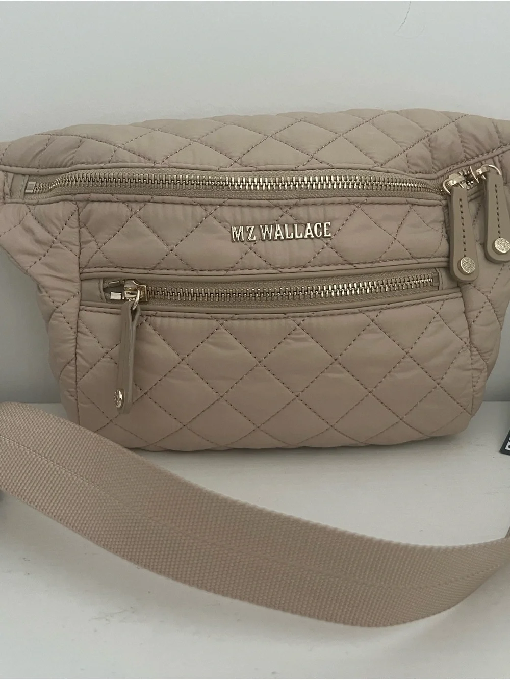 MZ Wallace Small Crosby Crossbody Sling Bag Buff (NWT) - Picture 3 of 11